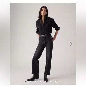 Levi’s Ribcage straight ankle jeans